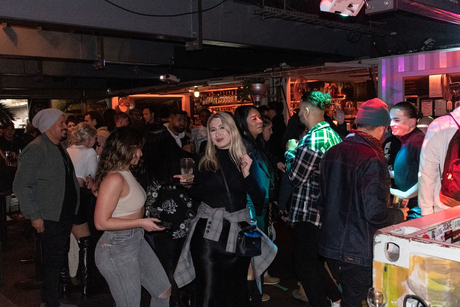 The room, filling at an Ice Cream Sundays night